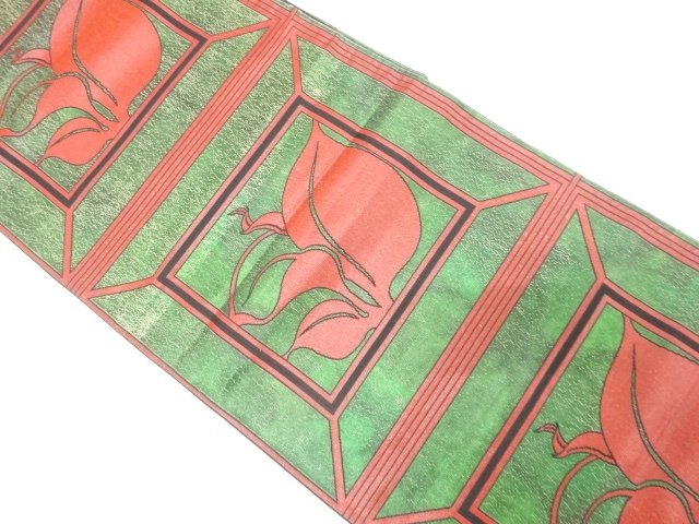 JAPANESE FUKURO OBI / WOVEN PLANTS